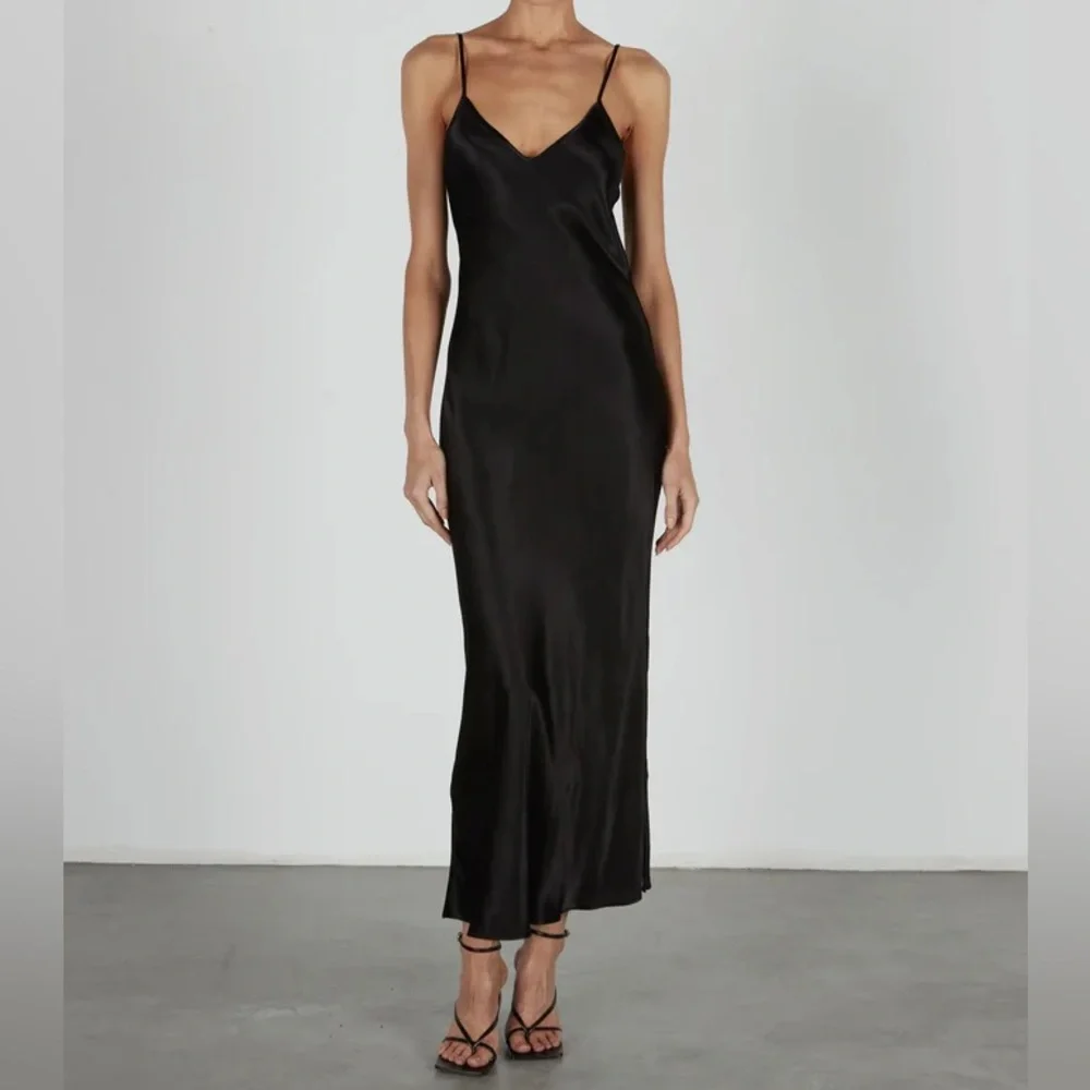 house of harlow 1960 black satin dress House of Harlow 1960 | Dresses | House Of Harlow 96 Revolve Black Satin  Midi Slip Dress
